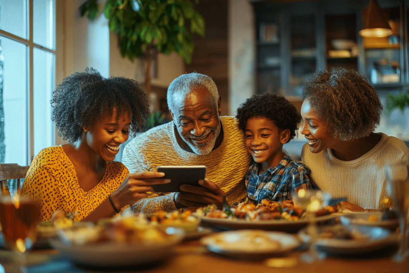 Famille multi-générationnelle protégée par Surevia